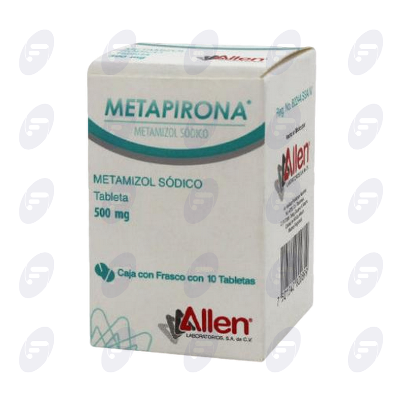METAPIRONA 500 MG FCO C/10 TABLETAS