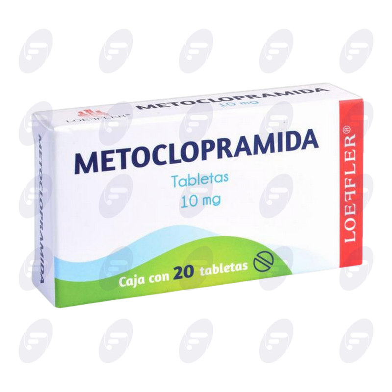 METOCLOPRAMIDA 10 MG CAJAC/20 TABLETAS