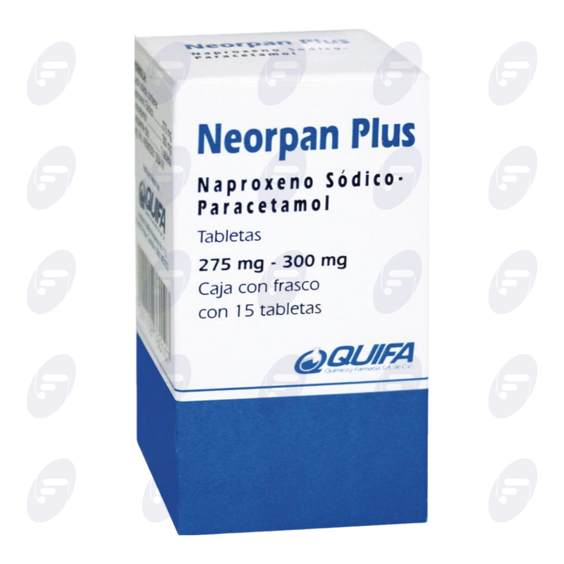 NEORPAN PLUS 275/300MG.CAJ.C/FCO.15 TAB.