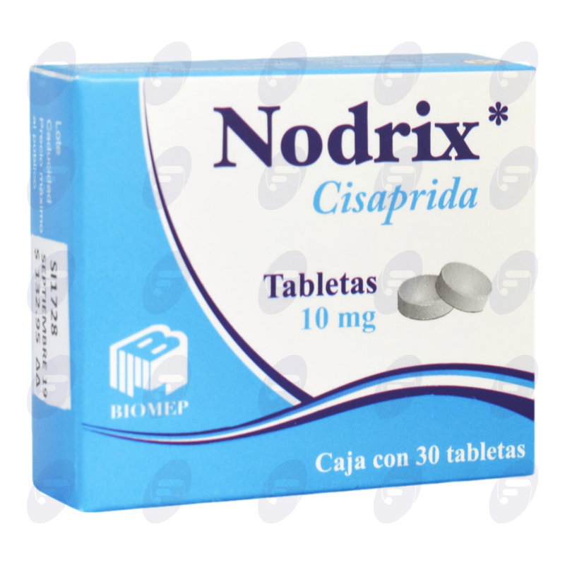 NODRIX  10 MG. CAJA C/30 TABS.