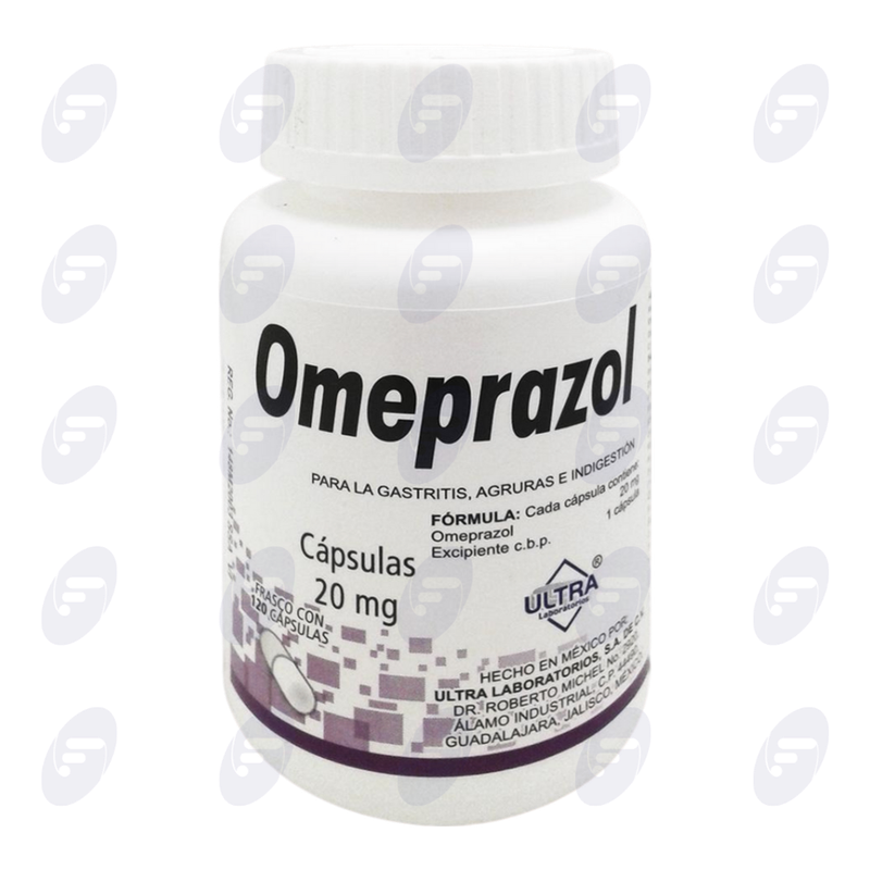 OMEPRAZOL ULTRA  20 MG. FCO. C/120 CAPS.