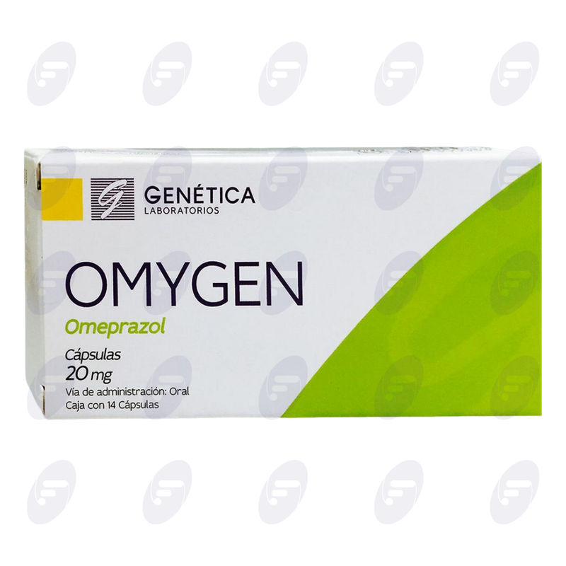 OMYGEN   20 MG  CAJA. C/14 CAPS.