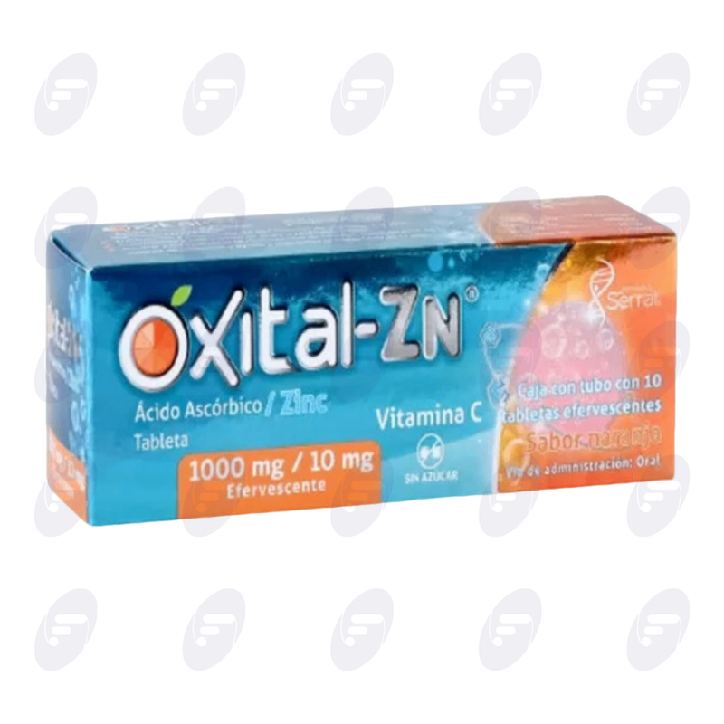 OXITAL ZN 1000MG/10MG SIN AZUCAR CAJA C/TUBO C/10 COMP EFERV