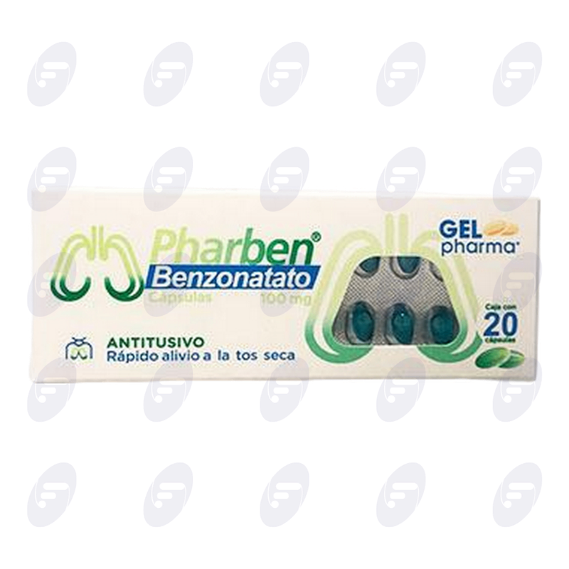 PHARBEN  100 MG CAJA C/20 CAP