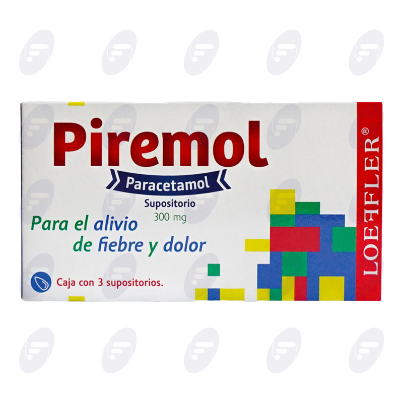 PIREMOL   300 MG CAJA C/3 SUPOS.
