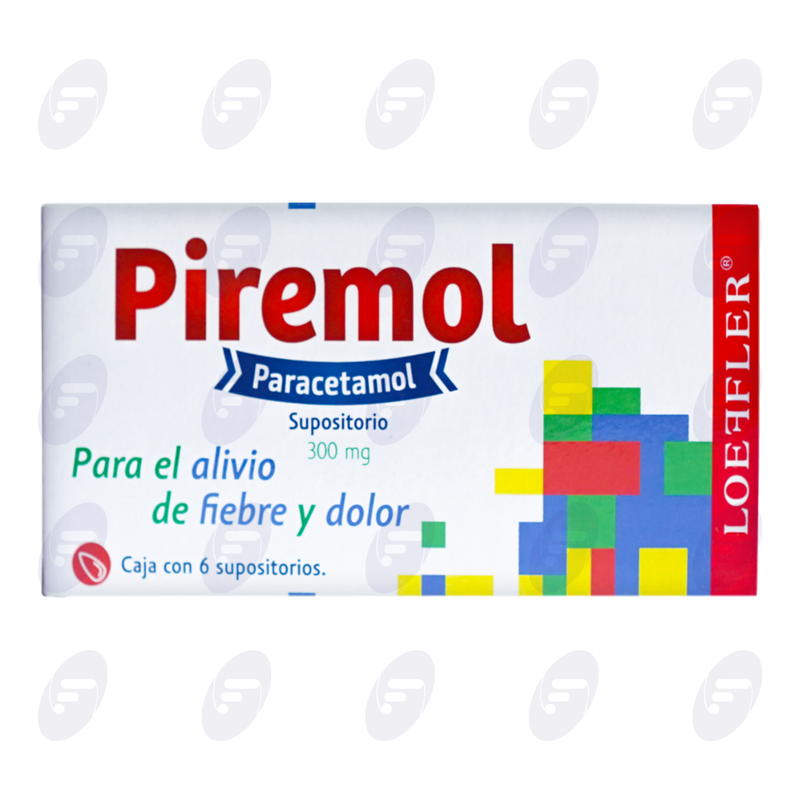 PIREMOL   300 MG CAJA C/6 SUPOS.