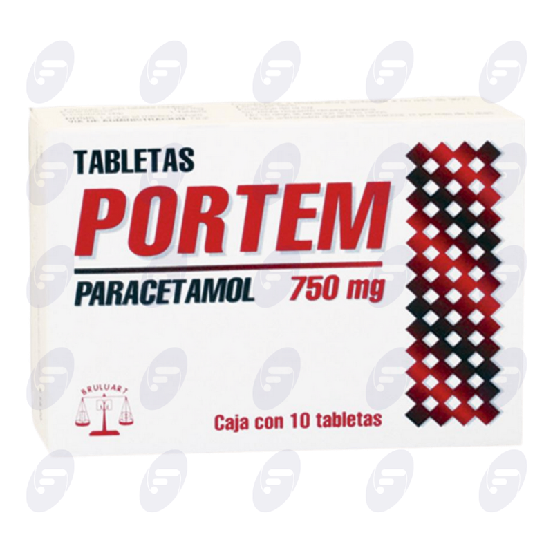 PORTEM            750 MG.CAJA C/10 TABS.