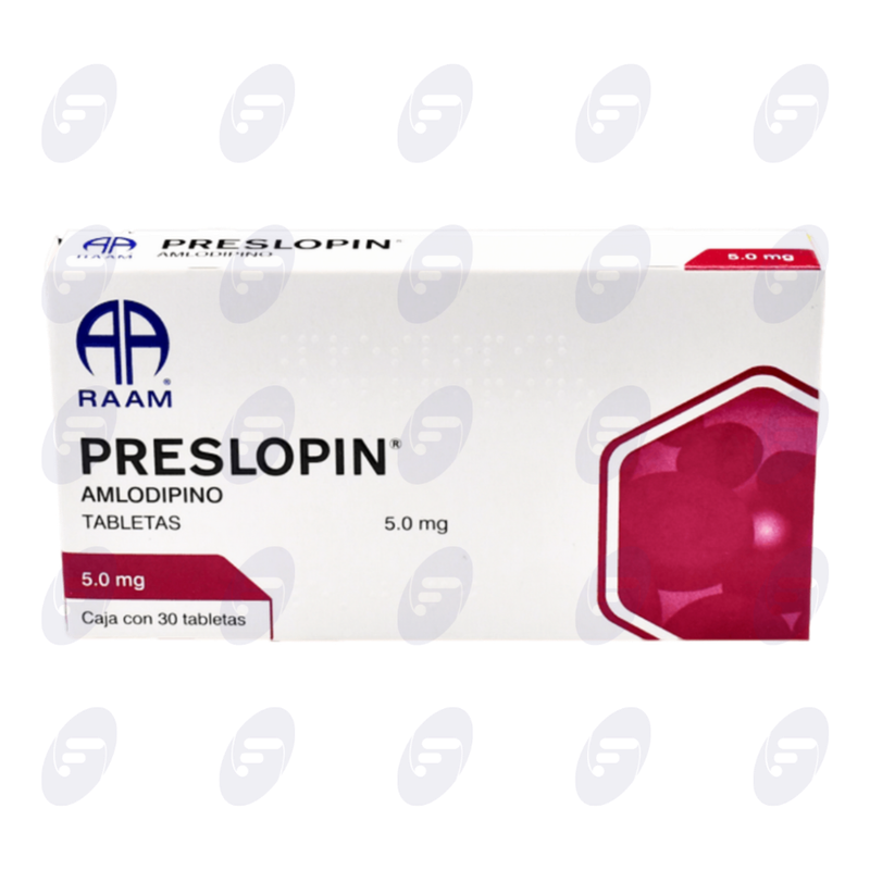 PRESLOPIN  5 MG.CAJA C/30 TABS.