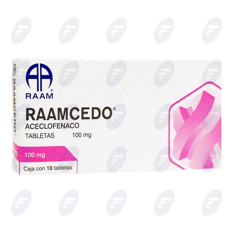 RAAMCEDO   100 MG.CAJA C/10 TABS.
