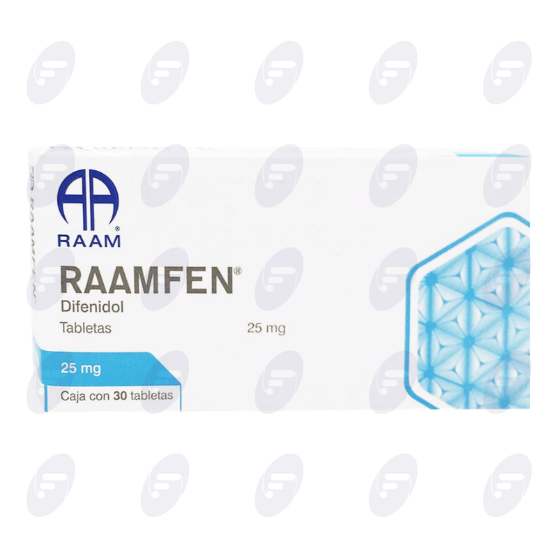 RAAMFEN 25 MG.CAJA C/30 TABS.