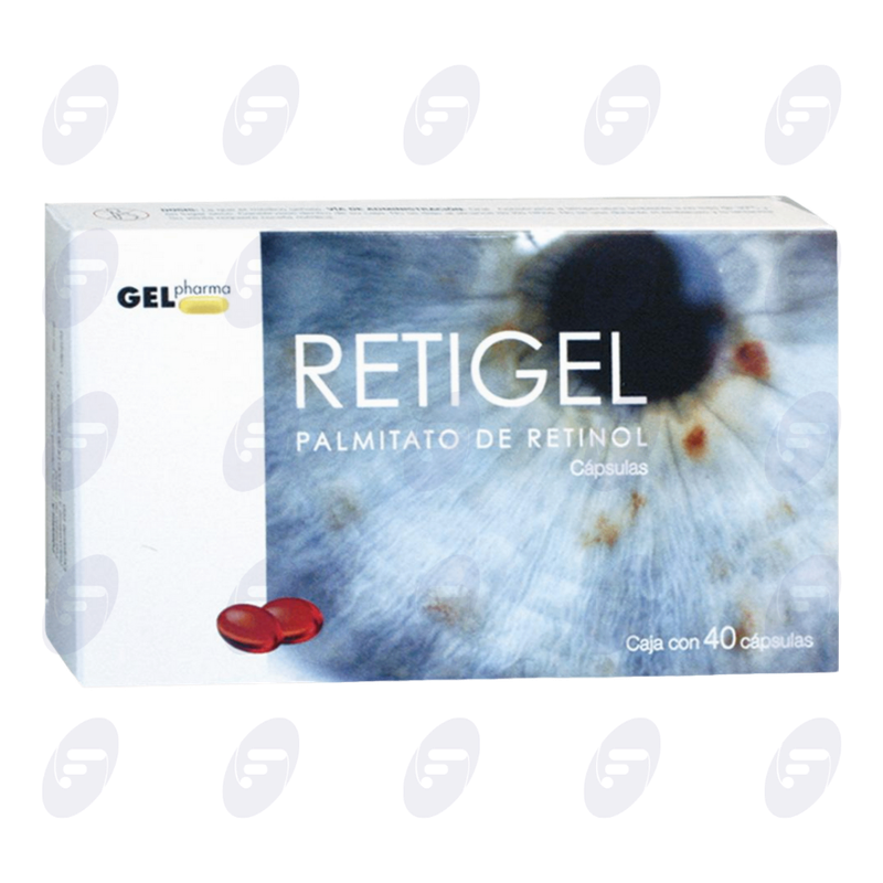 RETIGEL     50 MG.  CAJA C/40 CAPS.