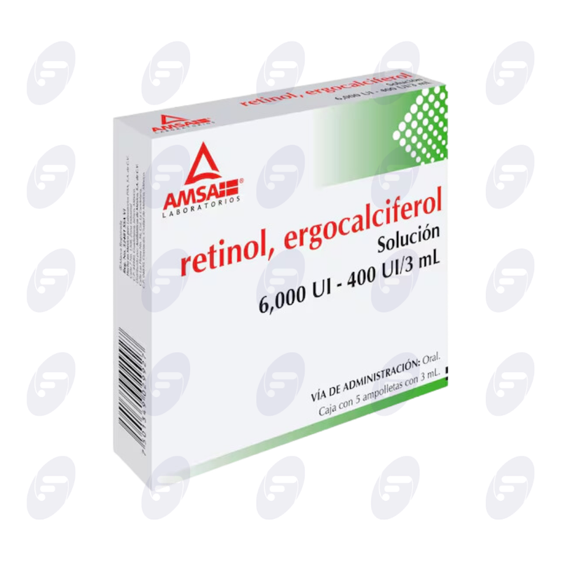 RETINOL / ERGOCALCIFEROL 6000 UI-400UI/3ML CAJA C/5 AMP