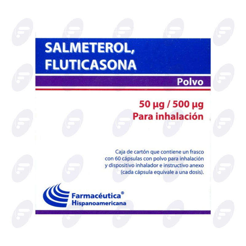 SALMETEROL, FLUTICASONA 50/500 MG FCO 60