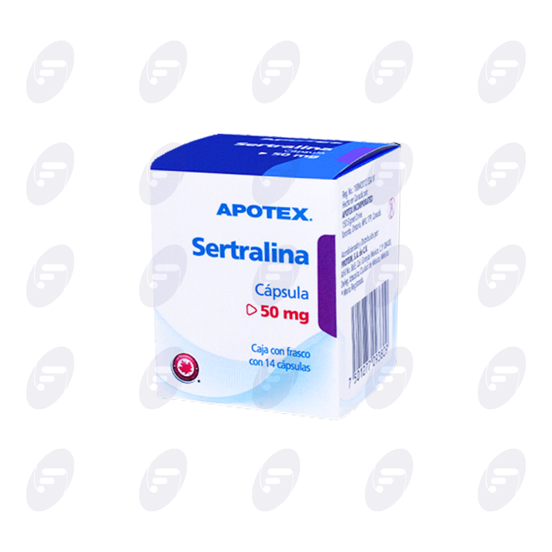 SERTRALINA APOTEX 50 MG.CJA.C/14 CAPS.