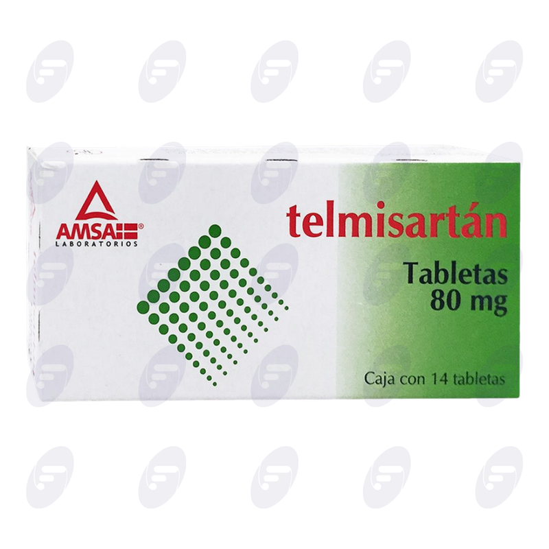 TELMISARTAN AMSA 80 MG.C/FCO.C/14 TABS