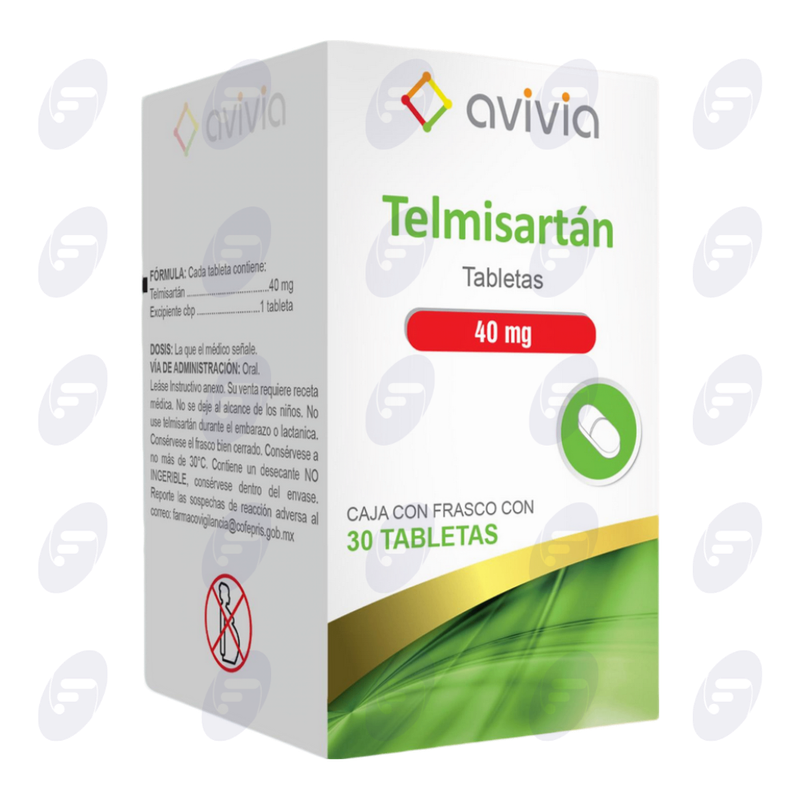 TELMISARTAN AVI 40 MG. C/FCO.C/30 TABS.