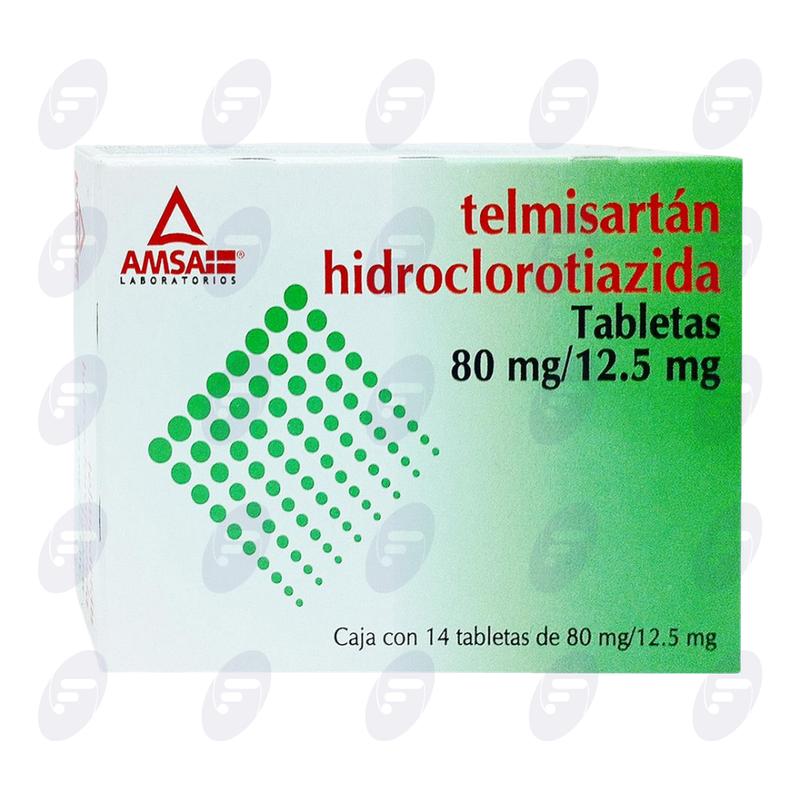 TELMISARTAN, HIDROCLORO. 80/12.5MG C/14T