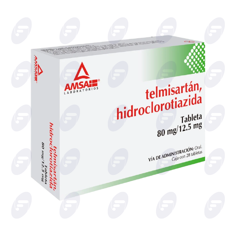 TELMISARTAN, HIDROCLORO. 80/12.5MG C/28T