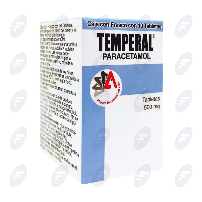TEMPERAL         500 MG.CAJA FCO/10 TABS
