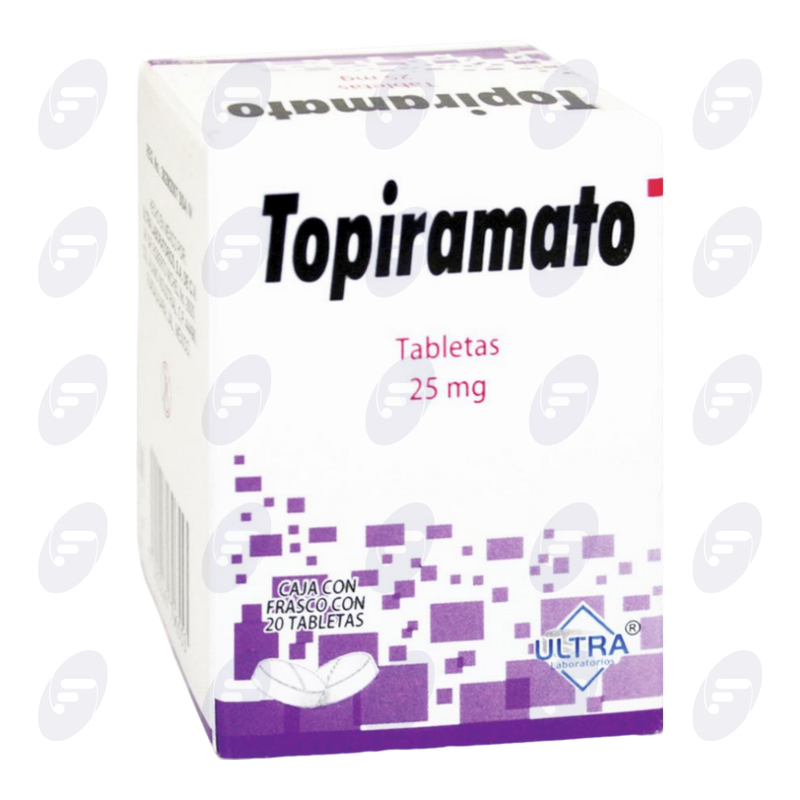 TOPIRAMATO   25 MG. CAJA FCO. C/20 TABS.