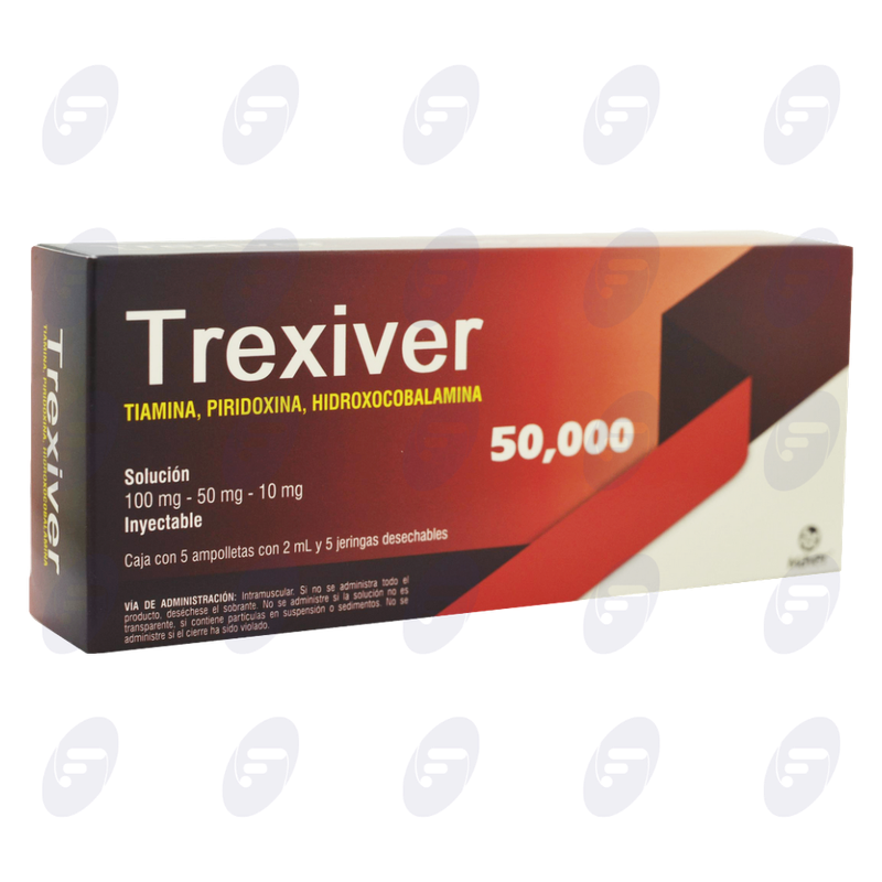 TREXIVER 50,000 CAJA C/5 AMP C/2 ML
