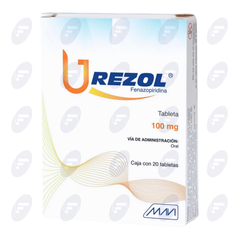 UREZOL           100 MG. CAJA C/20 TABS.