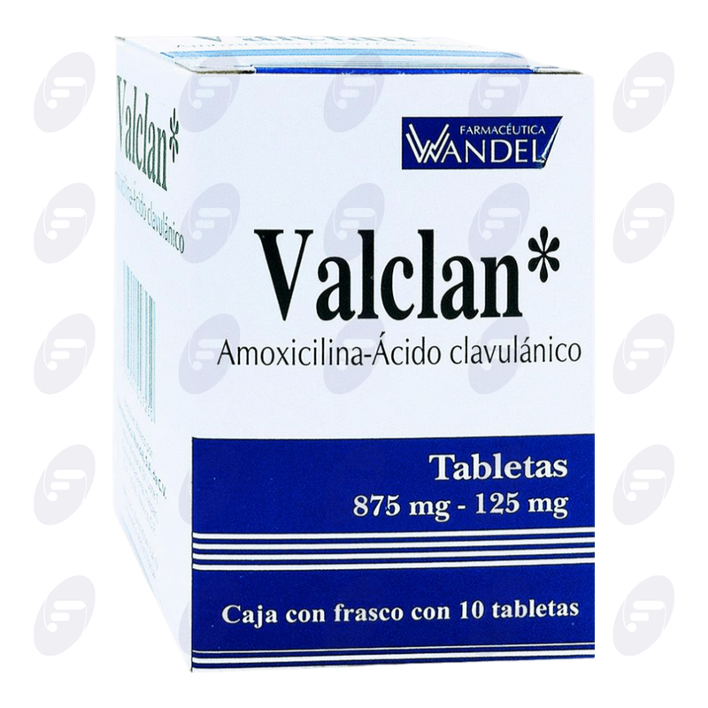 VALCLAN  875/125 MG CAJA C/FCO C/10 TABS