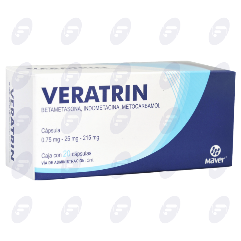 VERATRIN   215/25/.75 MG CAJA C/20 CAPS