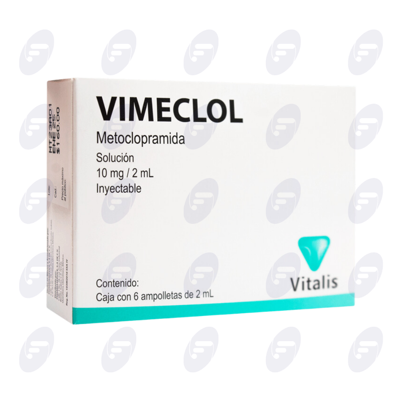 VIMECLOL 10 MG CAJA C/6 AMP C/2 ML
