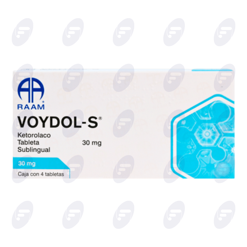VOYDOL S  30 MG CAJA C/4 TABLETAS