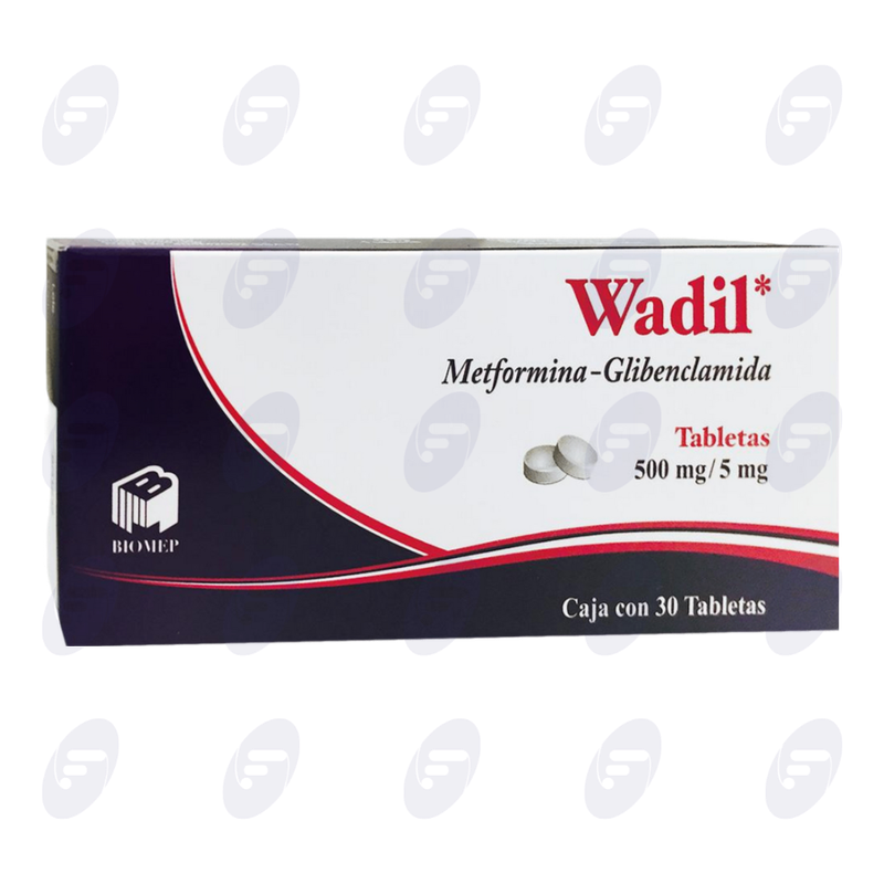 WADIL        500 MG/5 MG.CAJA C/30 TABS.