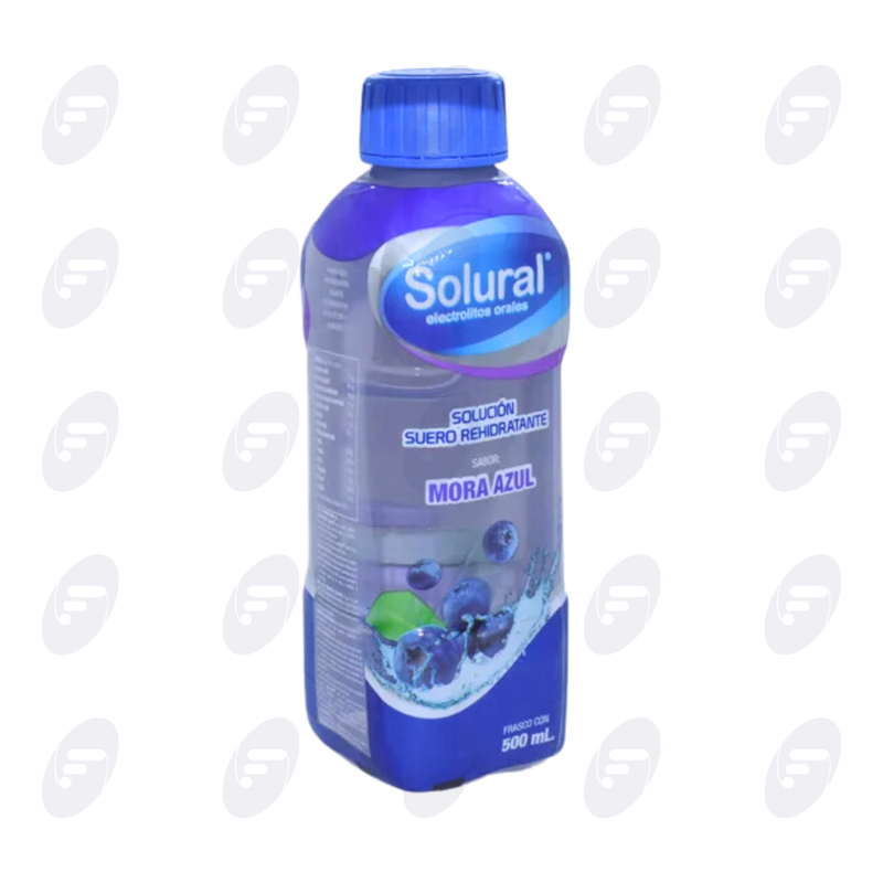 SOLURAL 500 ML.SABOR MORA AZUL