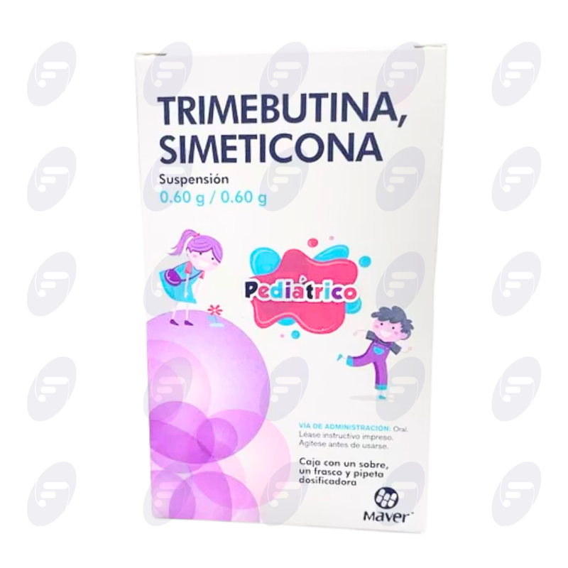 TRIMEBUTINA,SIMETICONA .60G/.60G CJ/SOBRE FCO C/26 ML