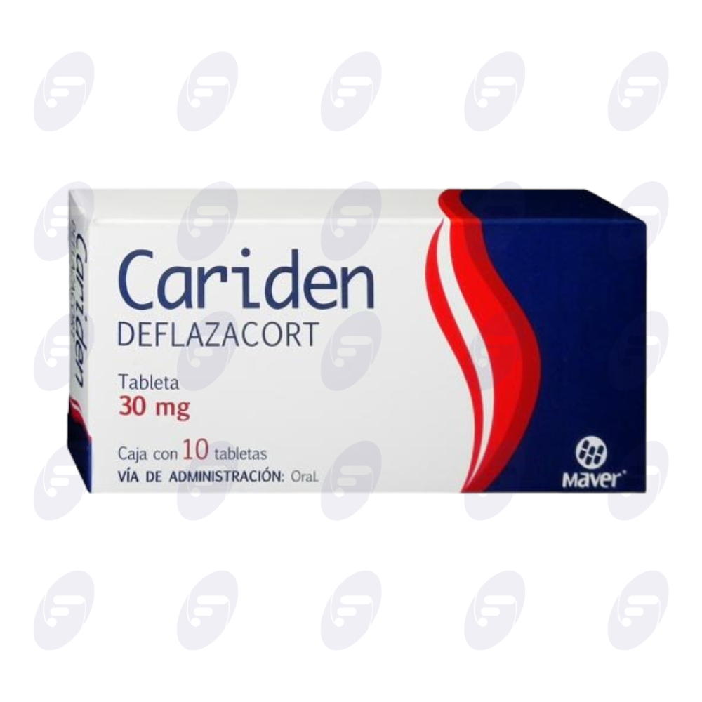 CARIDEN 30 MG CAJA C/10 TABLETAS