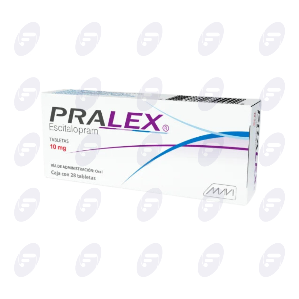 PRALEX 10 MG CAJA C/28 TABLETAS