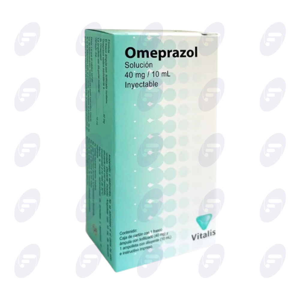 OMEPRAZOL VITALIS 40MG/10MG C/1 AMP 10ML