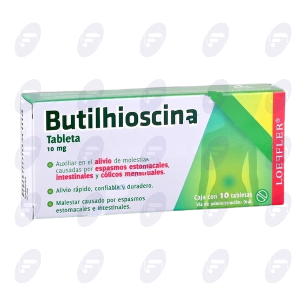 BUTILHIOSCINA LOEFFLER 10MG CAJA C/10 TABS