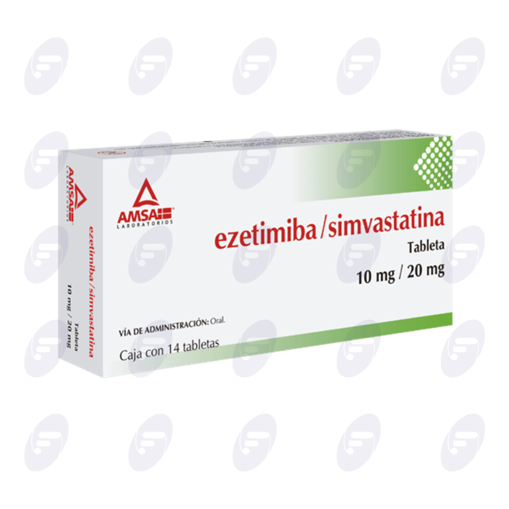 EZETIMIBA / SIMVASTATINA 10MG / 20MG  CAJA C/14 TAB