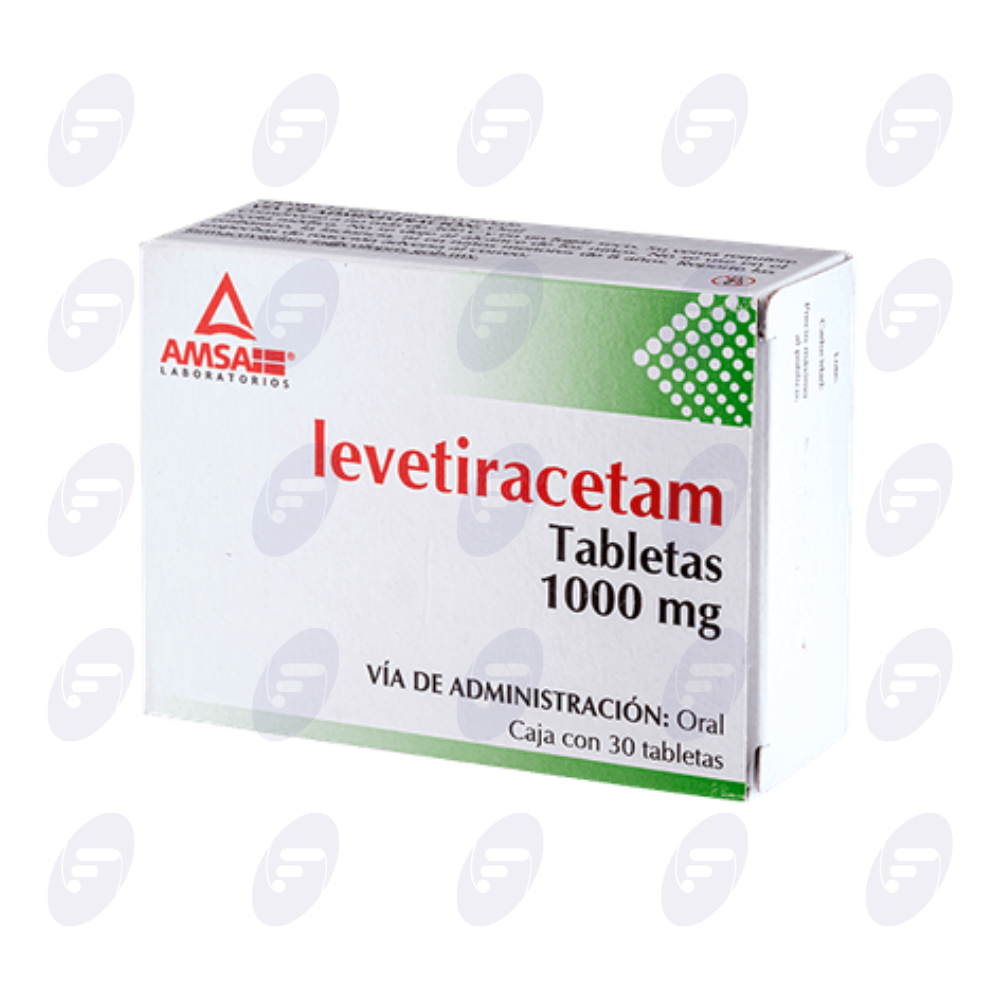 LEVETIRACETAM AMSA 1000 MG CAJA C/30 TABLETAS 