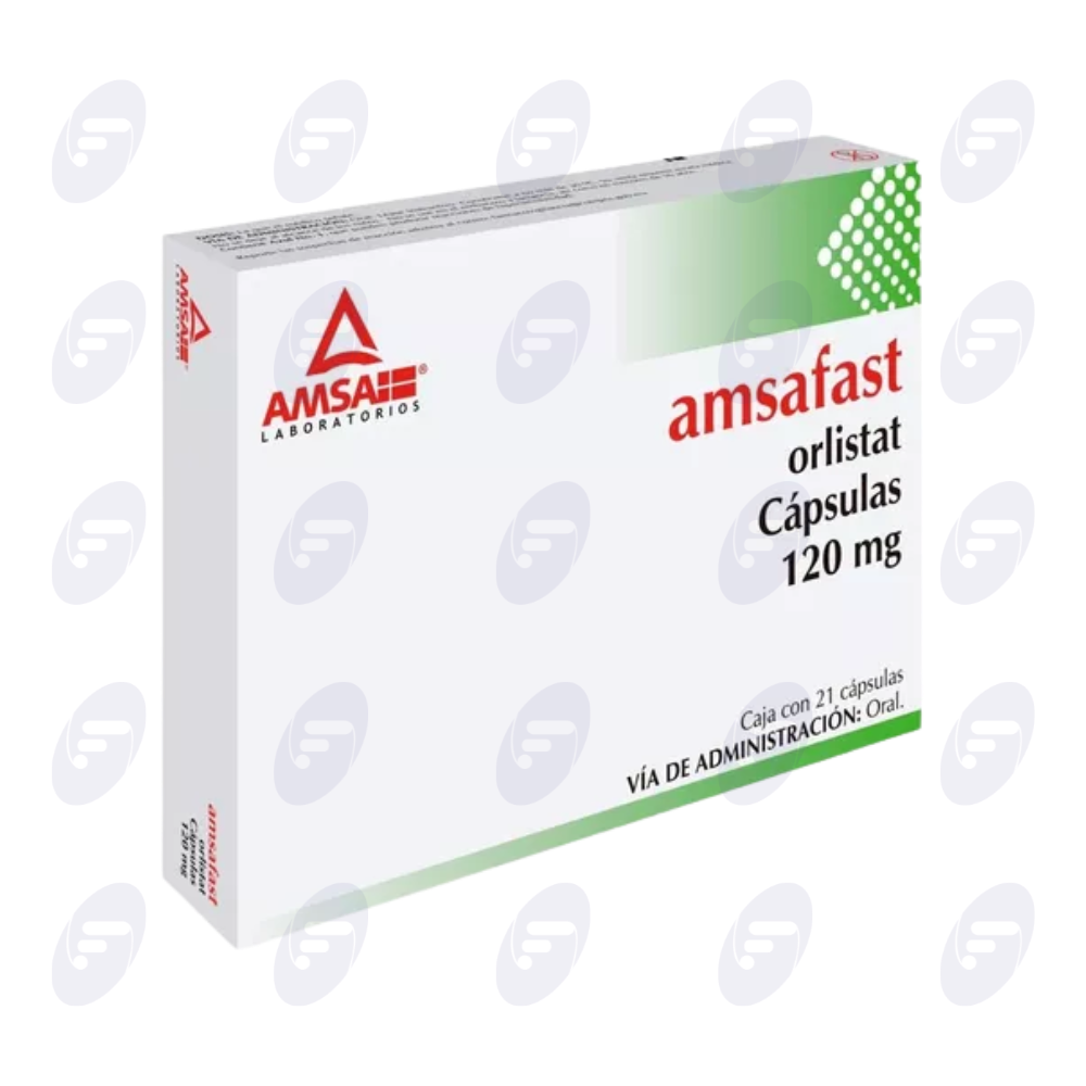 AMSAFAST 120 MG. CAJA C/21 CAPS