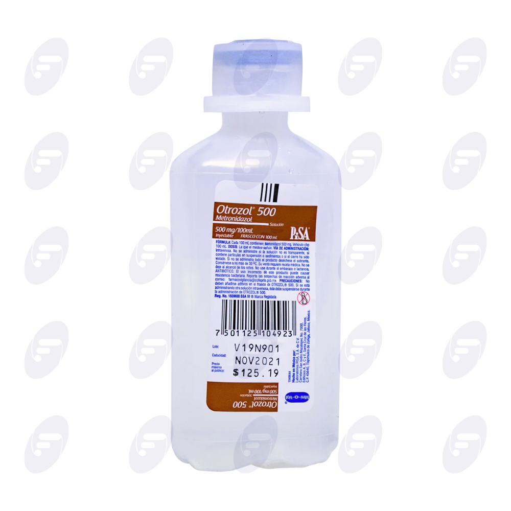 OTROZOL 500MG FRASCO FLEXOVAL 100 ML INY