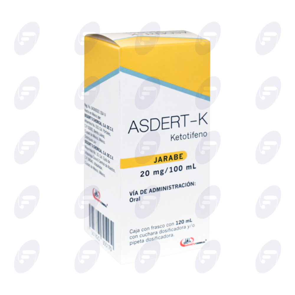 ASDERT-K 20MG/100ML CAJA C/FRASCO C/120 ML JARABE