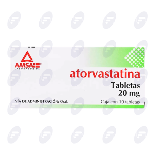 [020104] ATORVASTATINA  AMSA 20 MG CAJA C/10 TABS