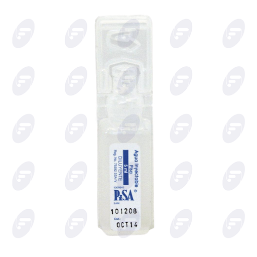 [012106] AGUA INYECTABLE PISA           AMP.5 ML.