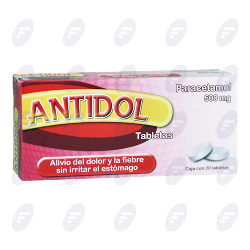 [111025] ANTIDOL          500 MG. CAJA C/20 TABS.