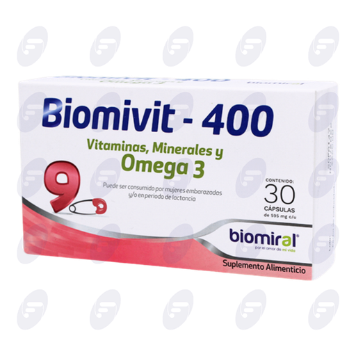 [199027] BIOMIVIT-400   CAJA C/30 CAPS.