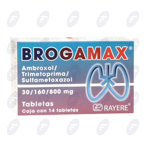 [006132] BROGAMAX   30/160/800 MG.CAJA C/14 TABS.