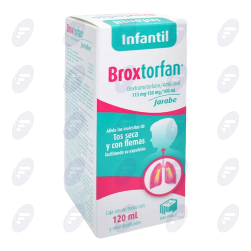 [151090] BROXTORFAN INFANTIL 113MG/150MG/100ML CAJA C/FC C/120 ML