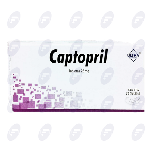 [120078] CAPTOPRIL   ULTRA 25 MG. CAJA C/30 TABS.