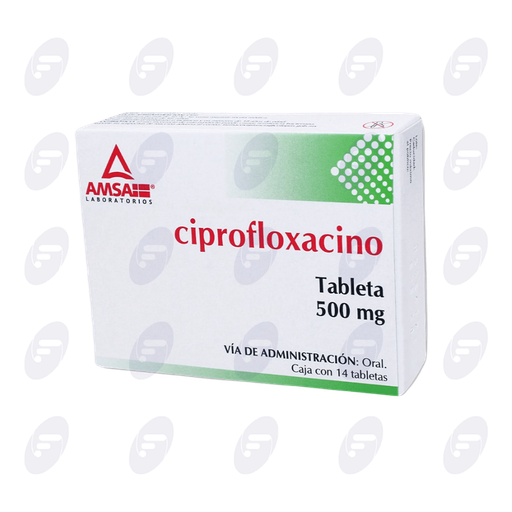 [020132] CIPROFLOXACINO AMSA 500 MG CAJA C/14 TABLETAS